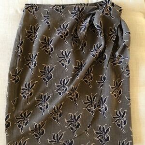 Jones New York Floral Skirt, Front Wrap.